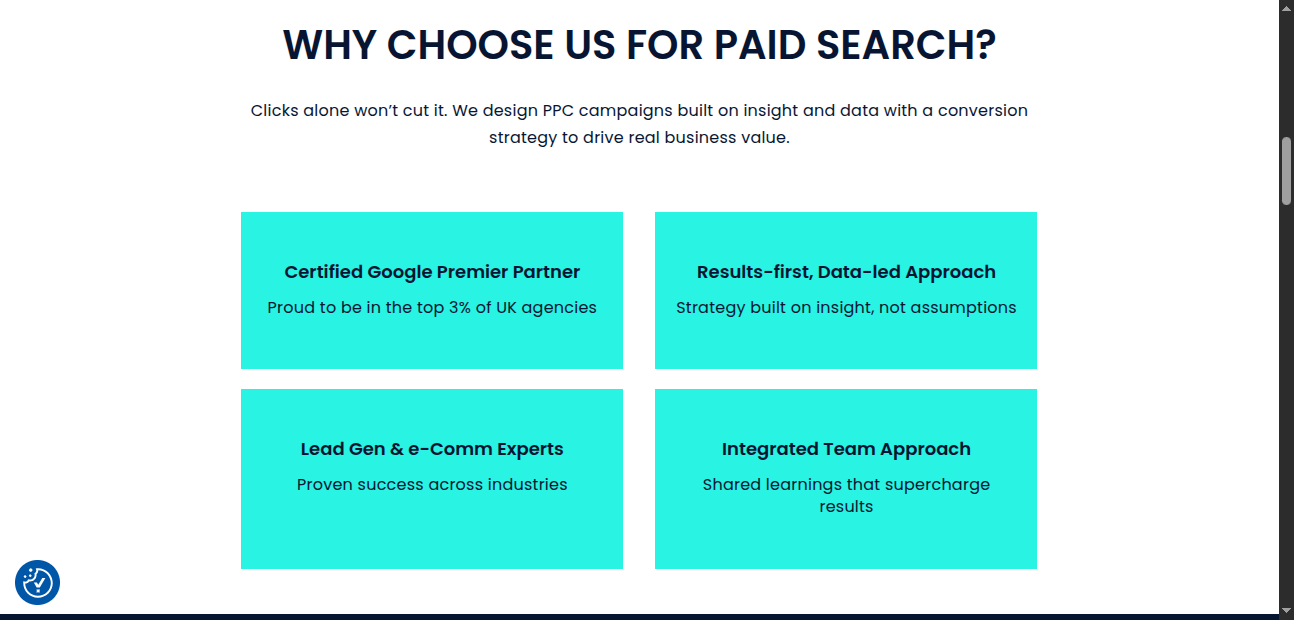 Award-Winning-Paid-Search-PPC-Agency-09-22-2025_09_41_PM interface of Loud Mouth Media