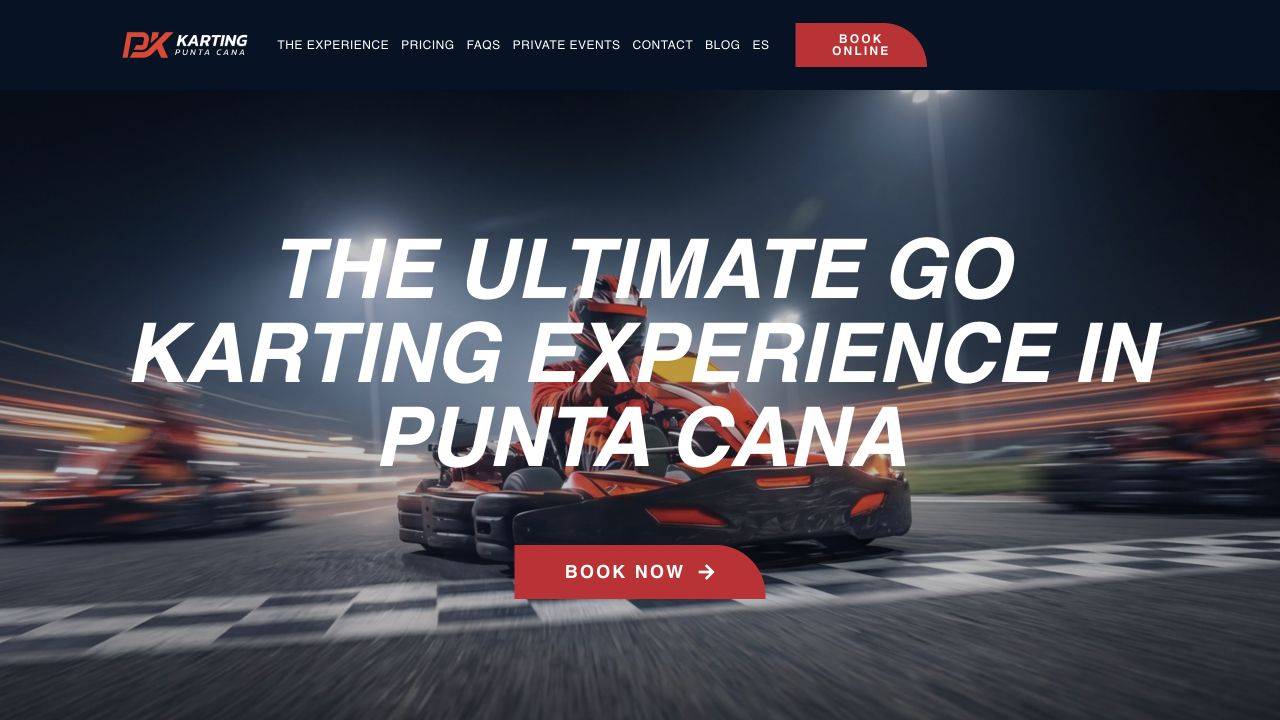 Punta Cana Karting homepage